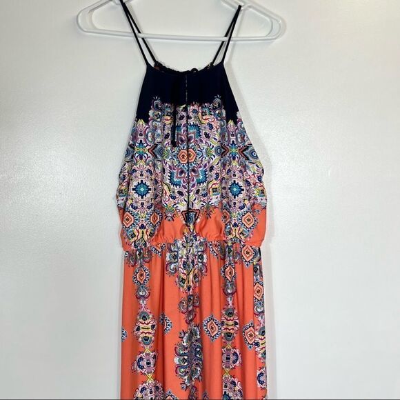 Altar’d State Summer Halter Neck Maxi Dress Size small - Picture 2 of 8